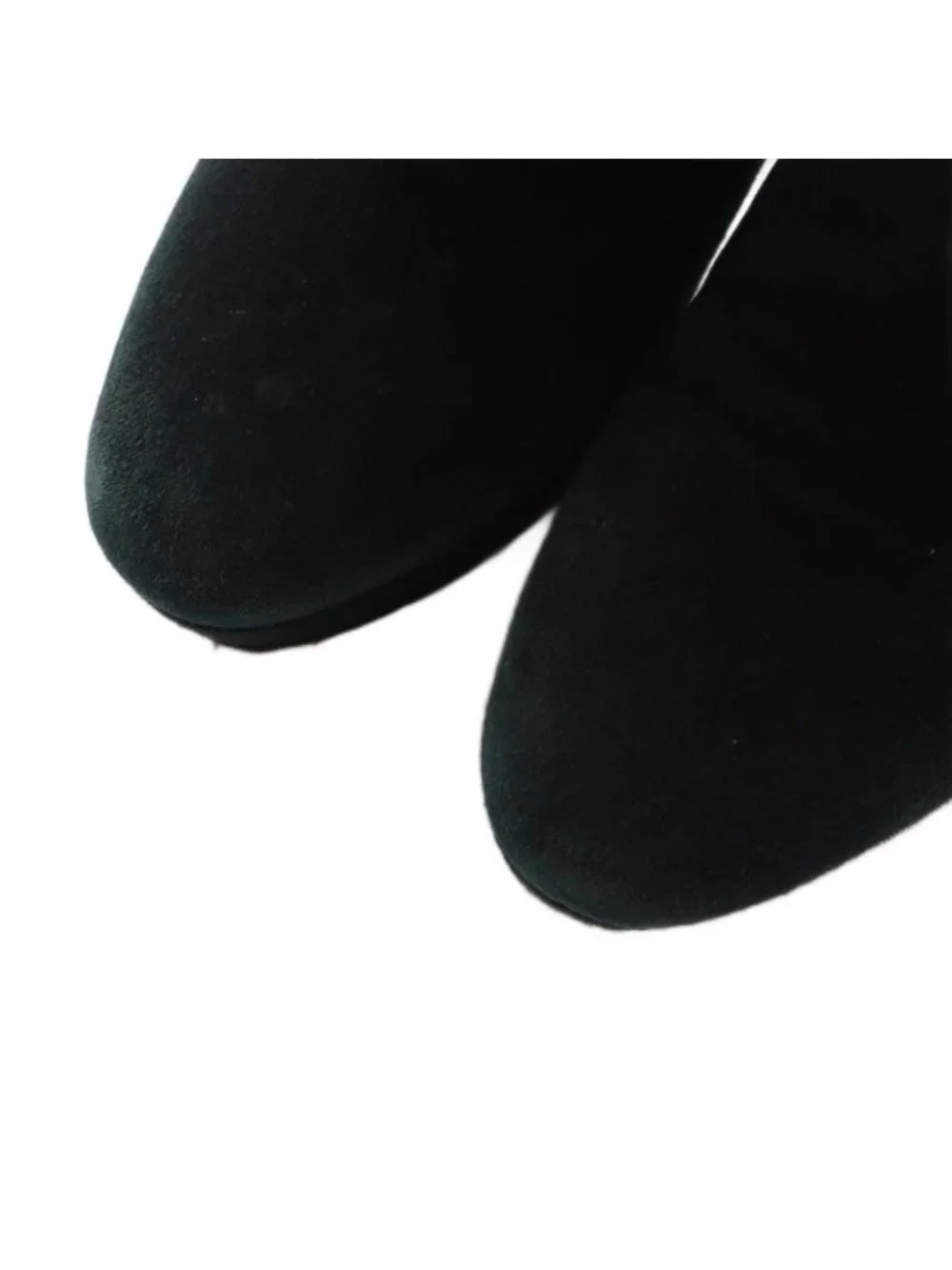 Prada Short Boots High Heel Platform Suede 36 23.0 cm Black - Picture 4 of 9